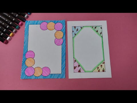 DIY border ideas for assignment | Border design hacks for students ...