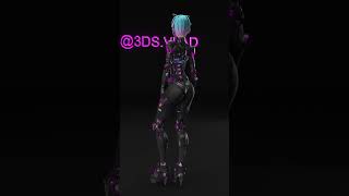 3D anime Cyborg Girls  #robot  #robotgirls  #3dModel  #3dmax  #blender