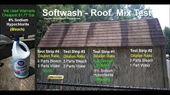 Softwash   Roof Cleaning Mix Test