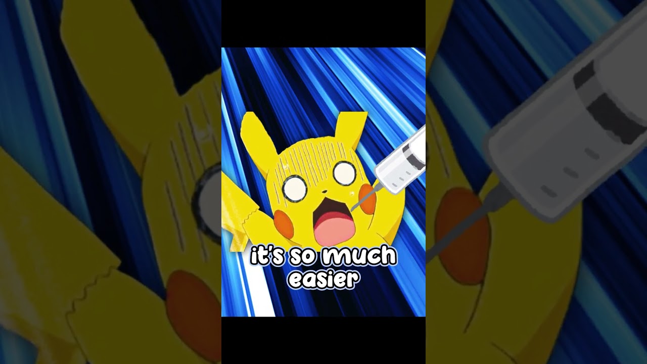 Afraid of needles just like Pikachu 