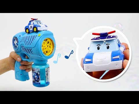 Robocar POLI | Ultimate Bubble Blaster | Toy Review | Playing with Kids | Little Big Play
