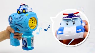 Robocar POLI | Ultimate Bubble Blaster | Toy Review | Playing with Kids | Little Big Play