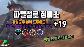 파멸철로 정비소 +19 경피치 강령군주 회복 드루이드