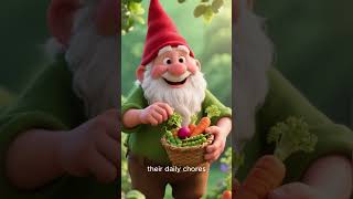 Garden Gnomes Harvest Their FIRST Tiny Crop! 🥕🍄#garden #gardening #first #gnomes #crop #tiny