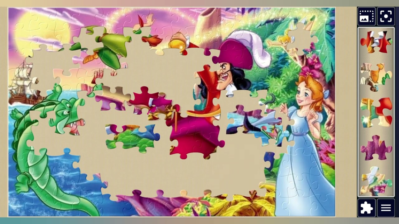 Peter Pan vs Captian Hook:A Fairy-Tale Showdown🧚‍♂️🧚‍♀️🧚🌈✨️🪄//Jigsaw puzzles Journey🧩//puzzlesArt🧩//