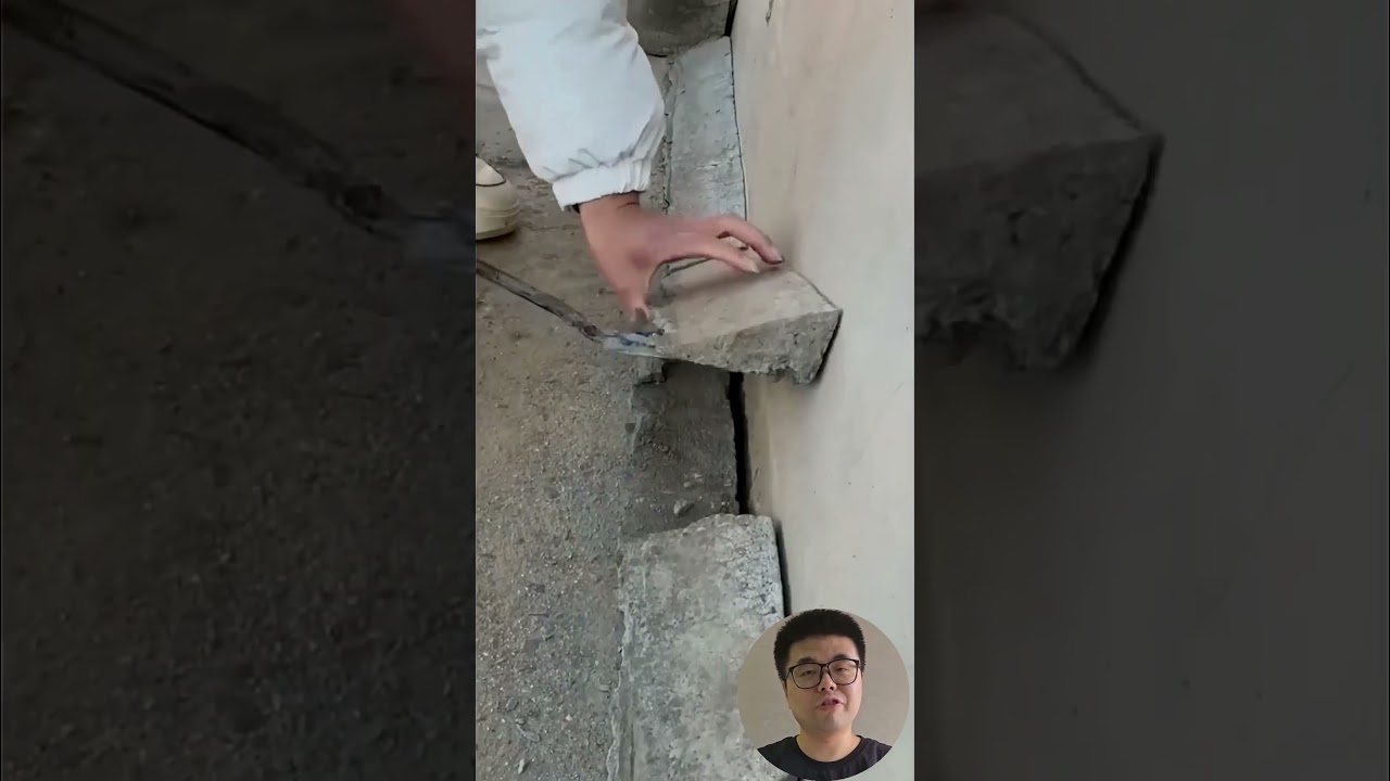Smooth Concrete Wall Repair #Construction #DIY