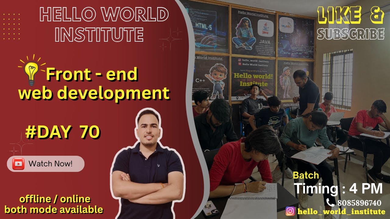 recursion in javascript || Frontend Web Development  @helloworld_institute