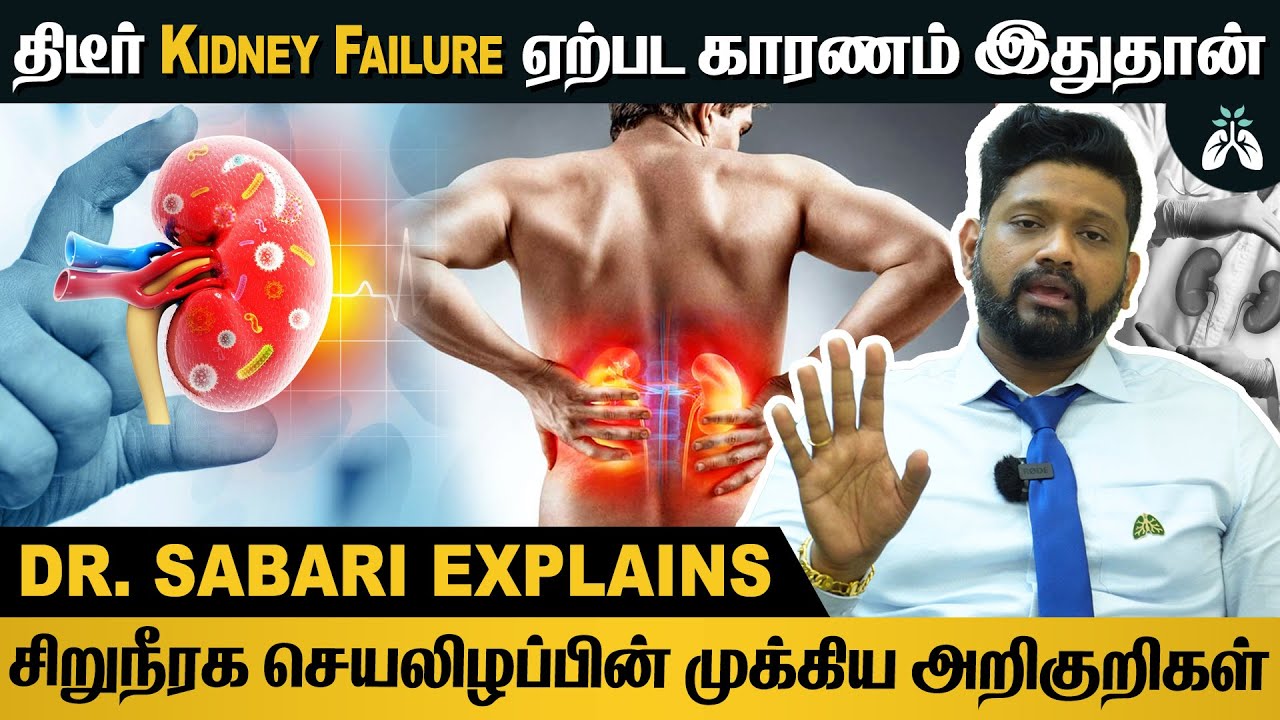 திடீரென்று #kidneyfailure ஆகுறதுக்கு காரணம் என்ன? | Dr Sabarinath Ravichandar Explains #kidney