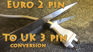 How to convert a European plug to a UK plug | two pin plug to three pin plug