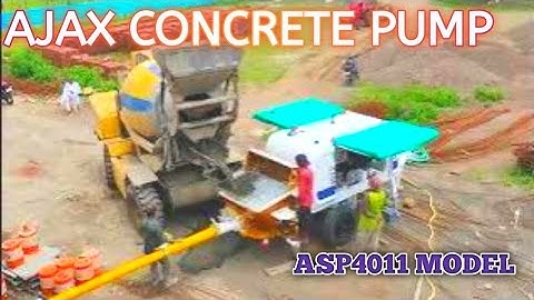 Ajax Concrete pump ll ASP 4011 Model ll Stationery Concrete pump ll#ajax 