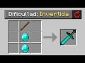 LA NUEVA DIFICULTAD INVERTIDA en MINECRAFT 😱🤣 MINECRAFT pero ALEATORIO