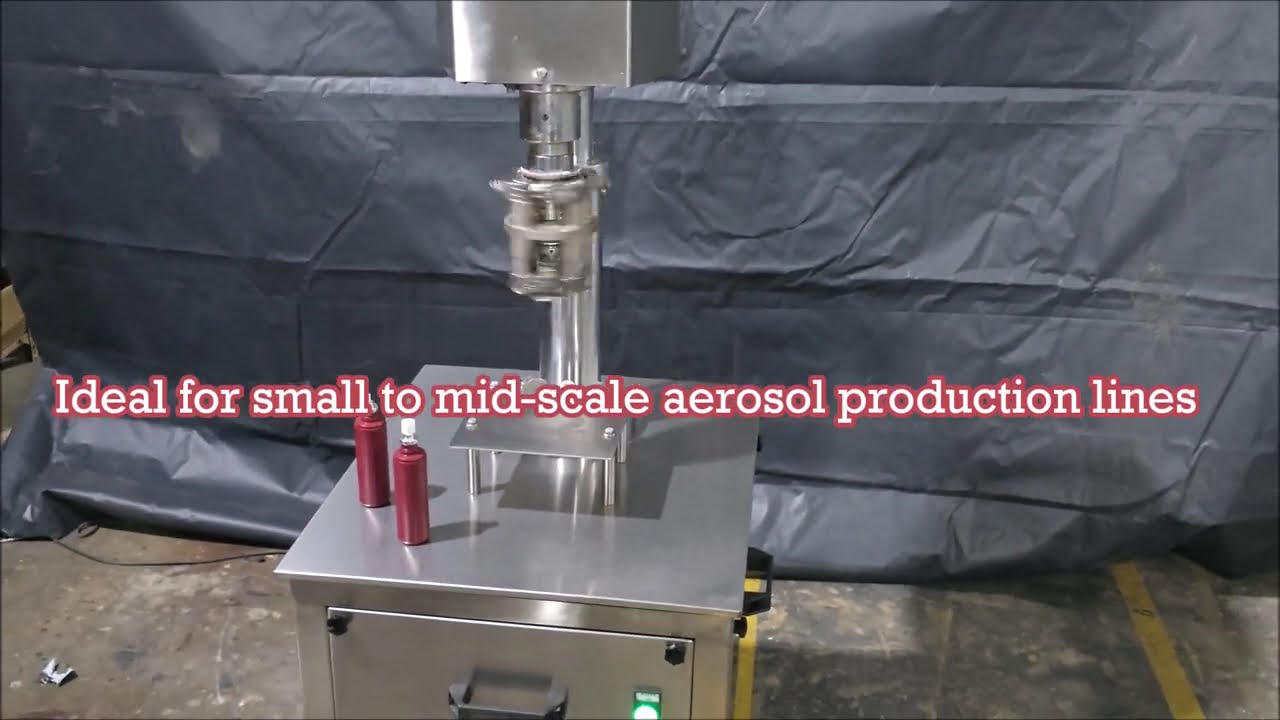 Semi Automatic Aerosol Spray Can Capping Machine | Precision Capping for Aerosol & FMCG Industries