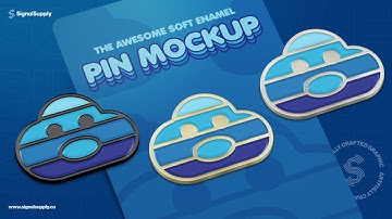 Soft Enamel Pin Mockup by SignalSupply - [2020 UPDATE TUTORIAL]