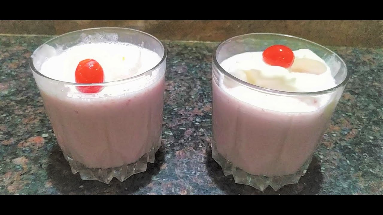 DELICIOUS STRAWBERRY MILKSHAKE RECIPE