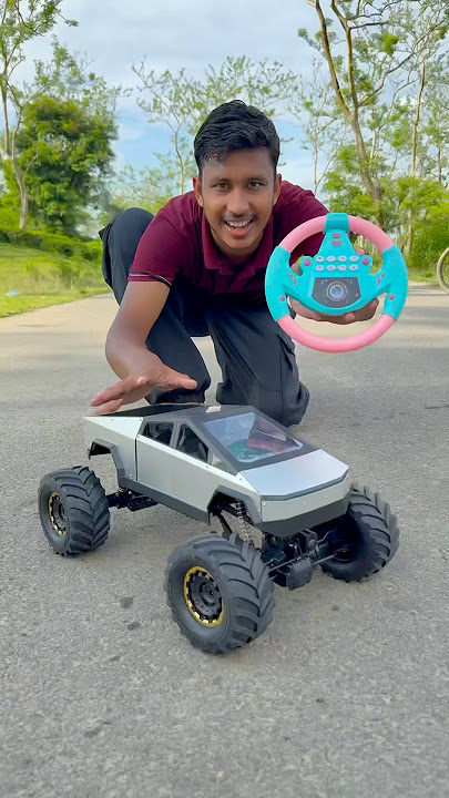 Mini Remote Control Cyber Truck VS BiG Cyber Truck