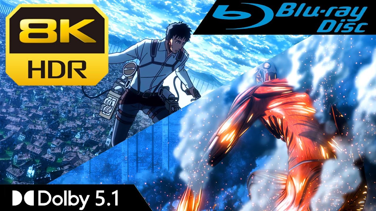[8K HDR] Bertholdt's Transformation - Attack on Titan | Blu-Ray•Dolby 5.1