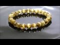 タイチンルチルクォーツ 8mm玉 ブレスレット (9434)【フォーチュネイトルチル】