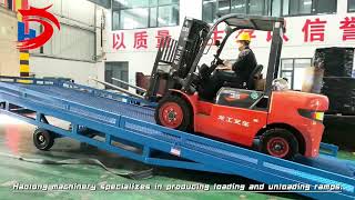 hydraulic mobile container loading dock ramp