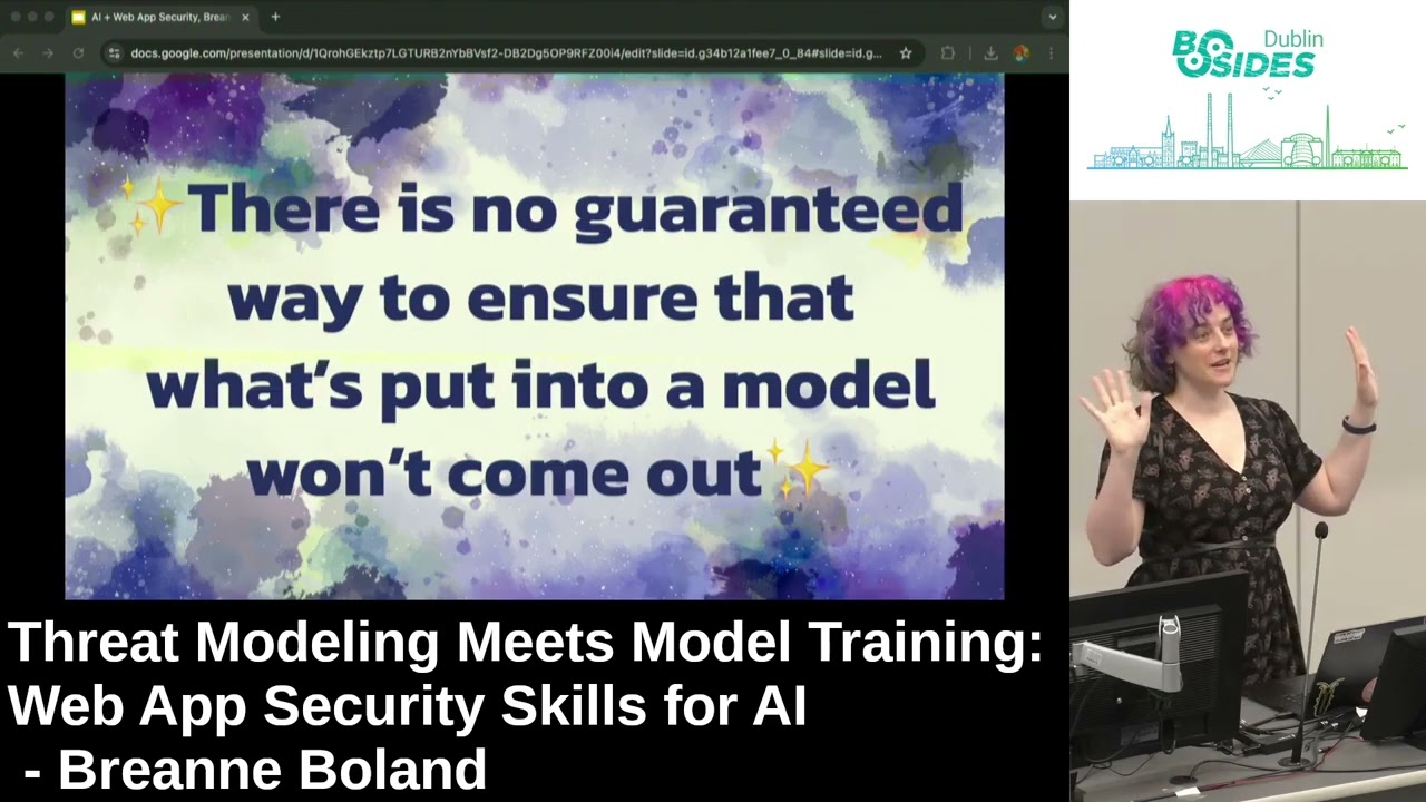 Threat Modeling Meets Model Training: Web App Security Skills for AI - Breanne Boland