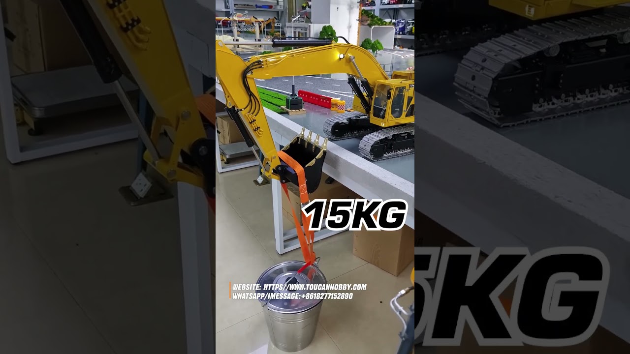 Watch the 1/14 RC excavator 9150 and 1/14 RC excavator C374F brothers' daily workouts!