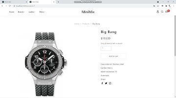 Video demo giao diện người dùng của Website bán đồng hồ
