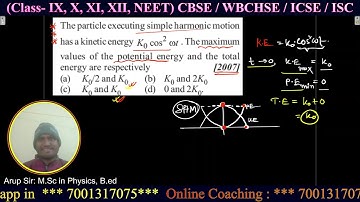 Oscillation: 5 Important PYQs for NEET exam / Numerical from Oscillation chapter - Arup Sir Physics