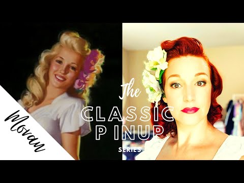 Classic Pinup 1950s Inspired Hairstyle-Redeaux
