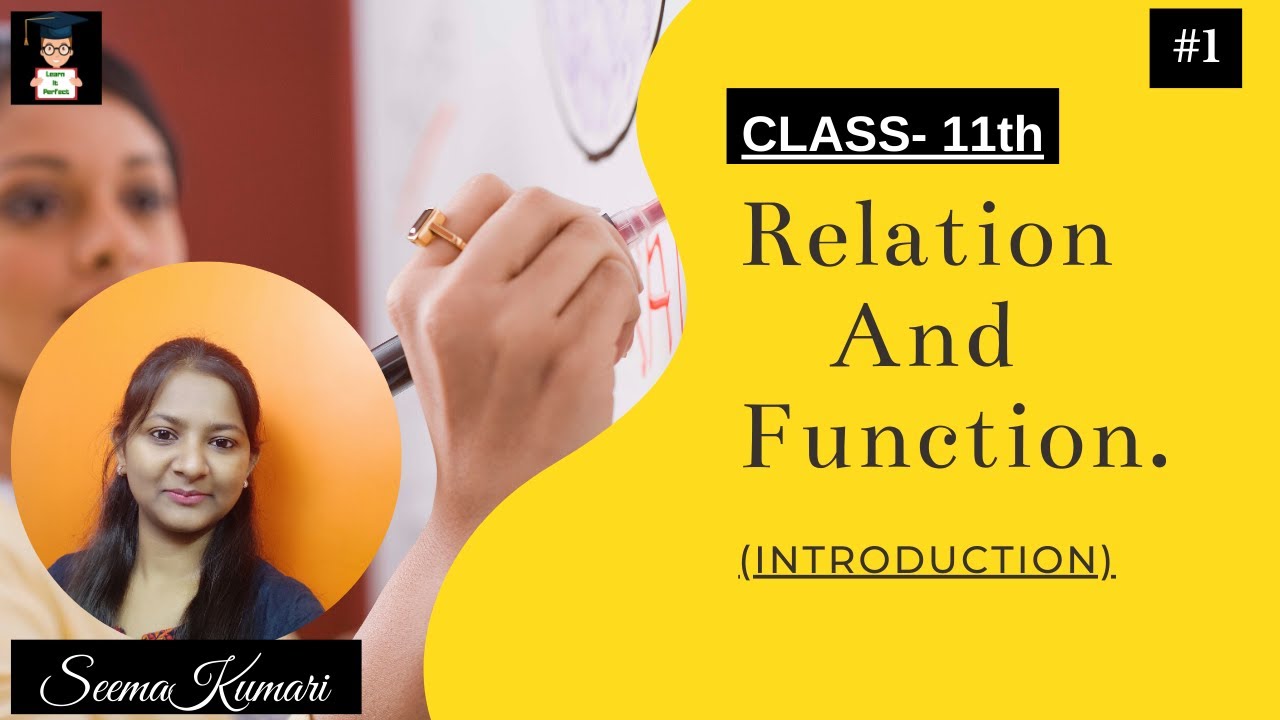 Relation & Function class11: Relation (defination),Relation on a set ...