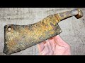 Antique Meat Cleaver - Perfect Restoration and Awesome Handle