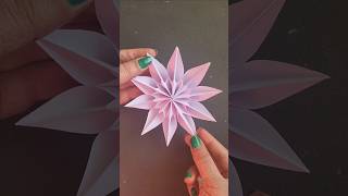DIY Christmas Snowflake❄️/ Paper Snowflake Ornaments🎄#shorts #snowflake  #christmascrafts #diycrafts