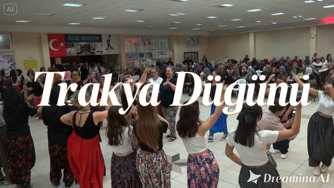 Trakya’nın En Eğlenceli Kızları Düğünde Coştu! Davul zurnalı Trakya düğünü