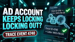 Active Directory Account Keeps Locking Out Trace Event 4740 & 4771