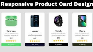 Responsive Card Design Using HTML CSS in Hindi | How To Make Responsive Card Using HTML CSS in Hindi