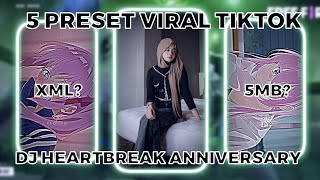 TOP 5 PRESET ALIGHT MOTION || DJ SOPAN HEARTBREAK ANNIVERSARY || Fyp Tiktok