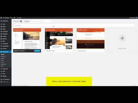 Josephine WordPress Theme - How To Update