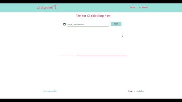 Test Clickjacking / UI Redressing attack