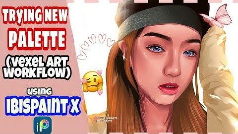 TRYING NEW PALETTE using 4 colors skintone palette ! 😯 (vexel art workflow) -IBISPAINTX