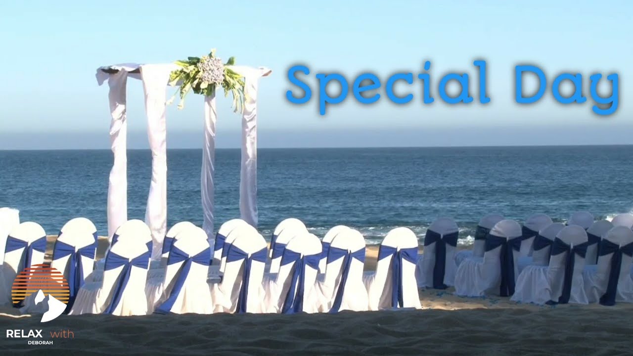 Relaxing Background Wedding Music, Romantic Beach Wedding Setting