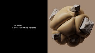 Procedural Inflated X particles