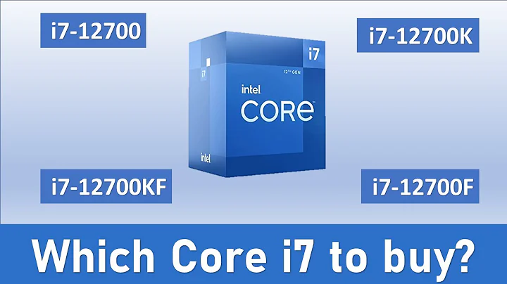 どのi7プロセッサーを選ぶべき？| i7-12700k vs i7-12700kf vs i7-12700 vs i7-12700f