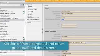 TIA Portal: Versioning, Use Online Access to see which TIA Portal Version was used on the PLC