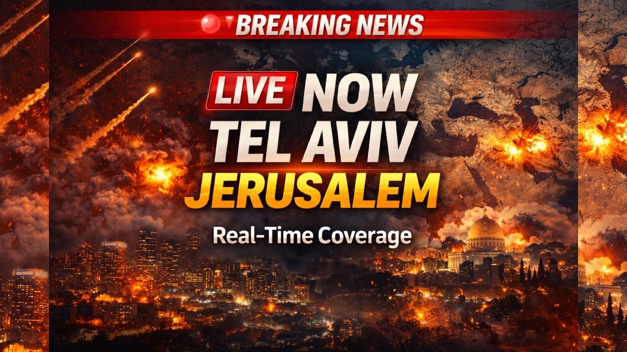 LIVE NOW: Massive Escalation in Tel Aviv & Jerusalem | Real-Time Coverage