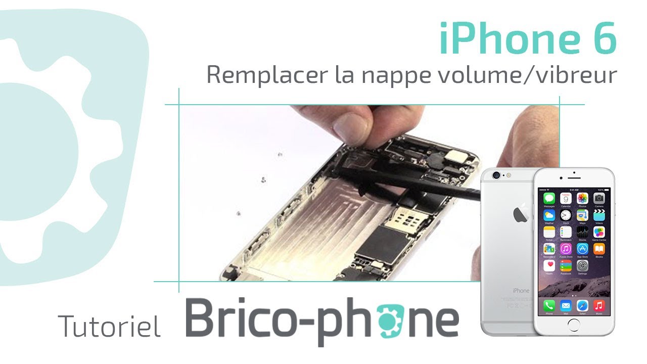 Tutoriel iPhone 6 : Remplacer la nappe volume/vibreur HD - YouTube