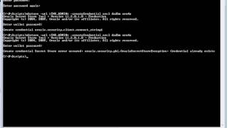 Connecting to Oracle database with Secure Password Store - Demo4