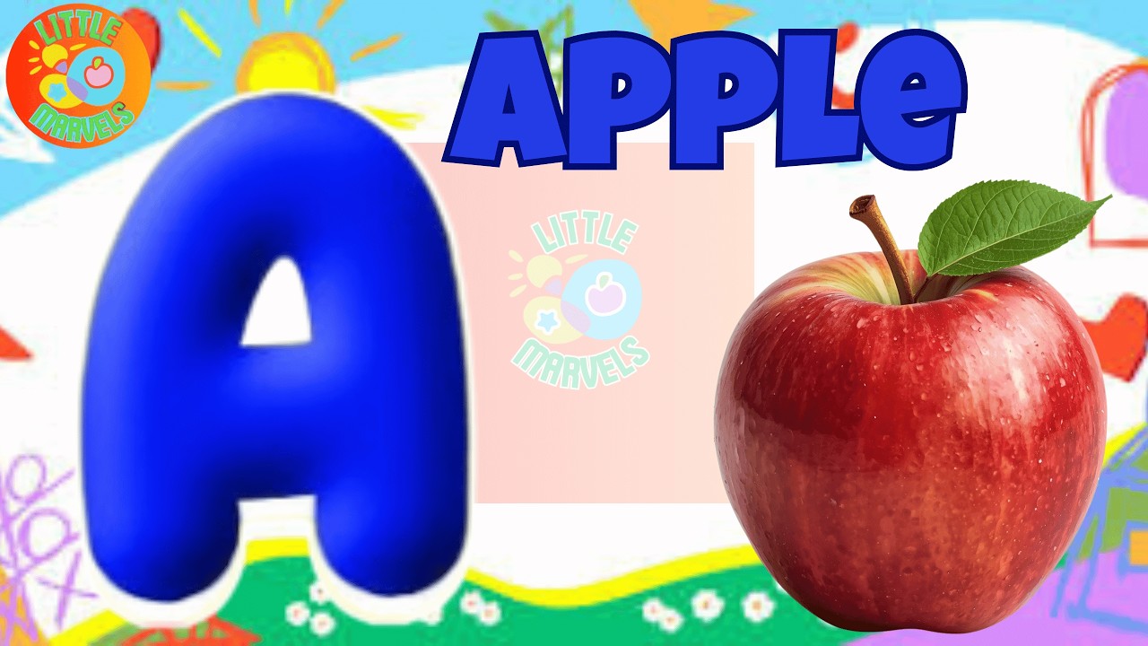🎶⭐️ ABC Phonics Song : A is for Apple 🍎 | 🌈📚 Educational Video Songs ...