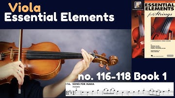 [Essential Elements Viola] Book 1. no. 116-118