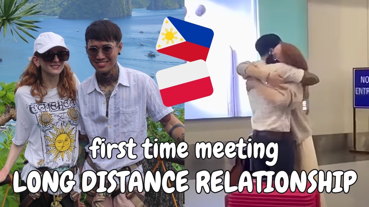 Long Distance Relationship - meeting for the FIRST TIME! Polish 🇵🇱 Filipino 🇵🇭