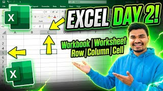 Excel Day 2 in Nepali | Worksheet, Workbook, Row, Column, Cell Explained for Beginners