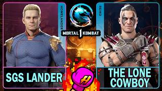 MK1 SGS Lander (HOMELANDER) VS The Lone Cowboy (REIKO)🥊Mortal Kombat 1🥊4K 60ᶠᵖˢ