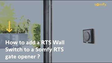 How to add an RTS Wall Switch to a Somfy RTS gate opener?